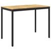 vidaXL Sodo Baro Stalas NAARDEN Balta ir juoda 141 x 80,5 x 105 cm