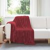 vidaXL Apklotas Bordo raudona 150 x 130 cm Flysas
