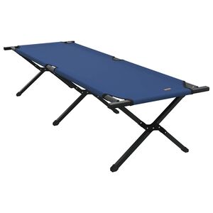 vidaXL Sulankstoma Kempingo Lova Mėlyna 193 x 69 x 45 cm