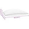 vidaXL Shread miego pagalvė Balta 80 x 40 x 14,5 cm Atminties putos
