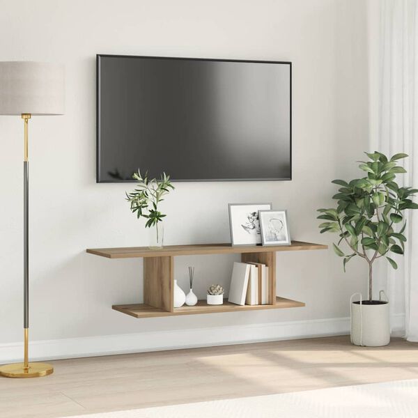 vidaXL TV spintelių komplektas Amatininkų ąžuolas 102 x 35 x 35 cm