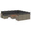 vidaXL Patio Sofa Set 11 vietos Grey