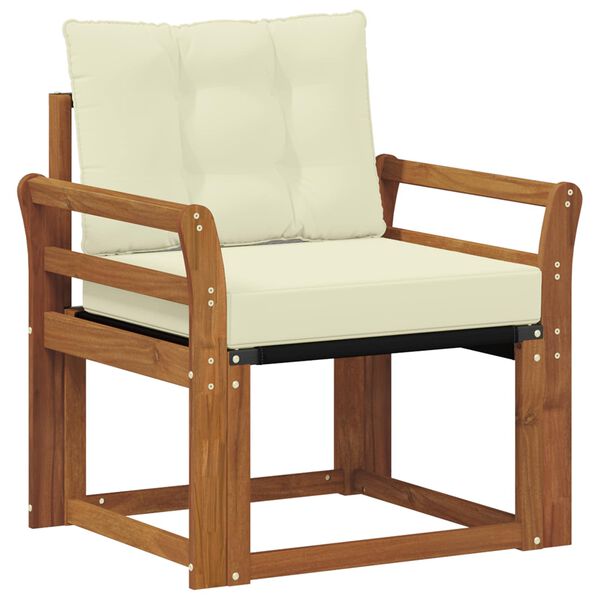 vidaXL Lauko sofos komplektas Kietasis akacijos medis ir Textilene