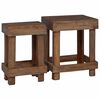 vidaXL Augalų stovas 2 vnt. Ruda 70 x 11 x 27 cm Mahogany Medis