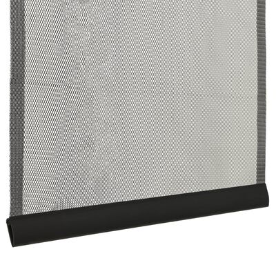 vidaXL Durų tinklelis nuo vabzdžių, juodas, 100x220cm, poliesteris