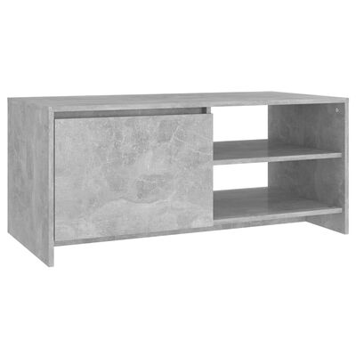 vidaXL Kavos staliukas, betono pilkas, 102x50x45cm, apdirbta mediena