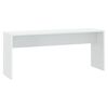 vidaXL Valgomojo baldų komplektas, 3 dalių, baltas, apdirbta mediena