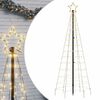 vidaXL LED Kalėdų eglutė su smeigėmis 220 LED &Scaron;ilta balta 180 cm (tik AU)