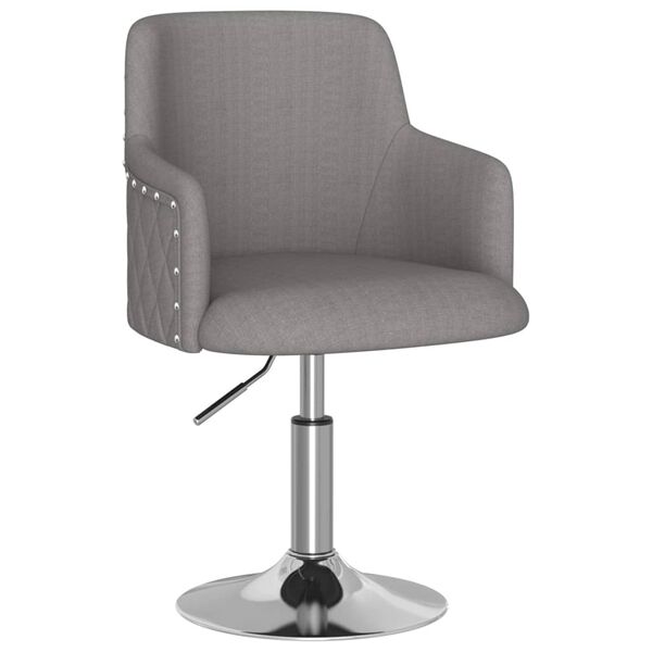 vidaXL Valgomojo kėdės, 4vnt., tamsiai pilkos, audinys