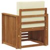 vidaXL Lauko sofos komplektas su pagalve Natūrali 71 x 63 x 73 cm