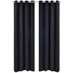 Naktinės užuolaidos su metaliniais žiedais, 2vnt., 135 x 245cm