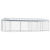 vidaXL Lauko voljeras &scaron;unims su stogu, 7,6x3,8x2,3m