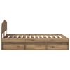 vidaXL Lovos rėmas Meistrų ąžuolas 120 x 190 cm Kietos pu&scaron;ies mediena