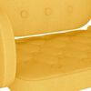 vidaXL Pasukamos valgomojo kėdės, 2vnt., garstyčių geltonos, audinys