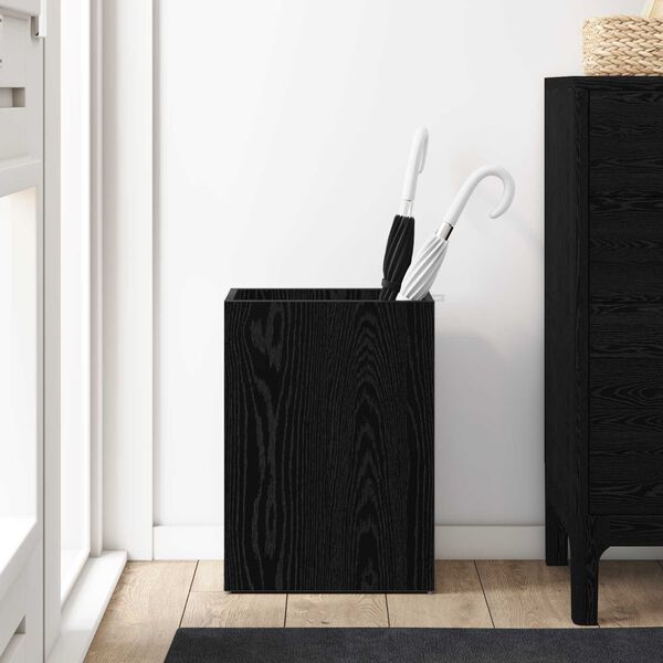 vidaXL Sandėliavimo kabliukas ir laikiklis su saugykla Juodas ąžuolas