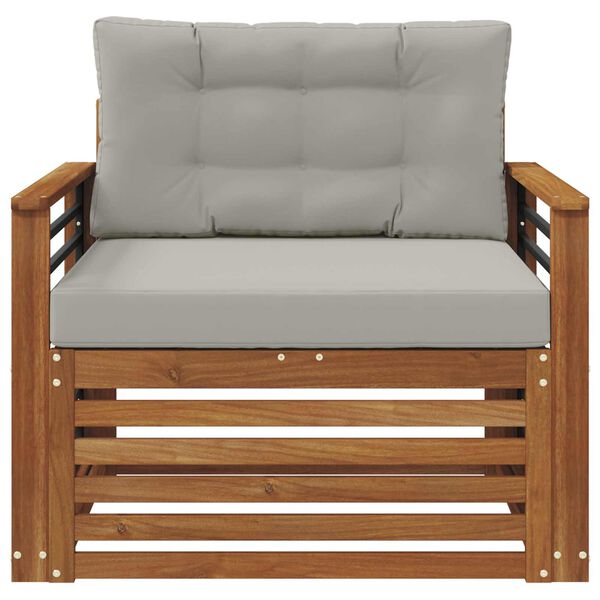 vidaXL Lauko sofos komplektas Tvirta akacijos mediena ir poliesteris