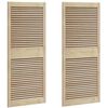 vidaXL Spintelės durys su durimis 2 pcs Natūrali 140,5 x 2,1 x 59,5 cm