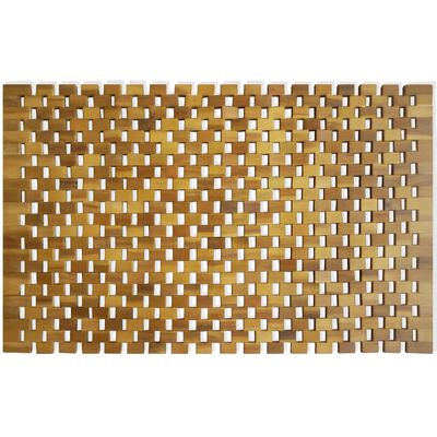 vidaXL Vonios kilimėlis, akacijos mediena, 80 x 50 cm, mozaika
