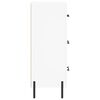 vidaXL Šoninė spintelė, baltos spalvos, 34,5x34x90cm, apdirbta mediena