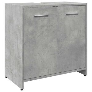 vidaXL vonios kambario kriauklės spintelė betoninė pilka 60x33x60 cm