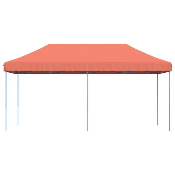 vidaXL Išskleidžiama proginė palapinė, terakota spalvos, 580x292x315cm