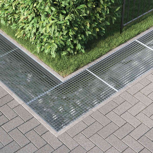 vidaXL Grotelės Sidabro 100 x 60 x 2 cm Kar&scaron;tojo cinkavimo plienas