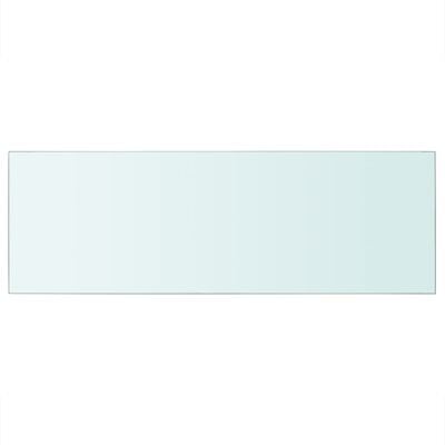vidaXL Lentynos, 2vnt., skaidrios, 70x25cm, stiklo plokštė (243830x2)