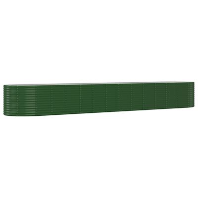 vidaXL Aukštas sodo lovelis, žalias, 554x100x68cm, plienas