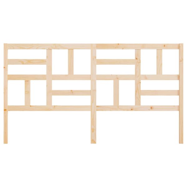 vidaXL Lovos galvūgalis, 206x4x104cm, pušies medienos masyvas
