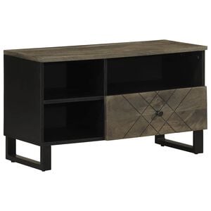 vidaXL Televizoriaus spintelė, juoda, 80x33x46cm, mango masyvas