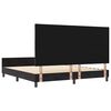vidaXL Kiemas lova su galvūgalio Juoda 180 x 200 cm Aksomas