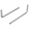 vidaXL Hex raktas 2 pcs Sidabro 32 x 86 mm Plienas