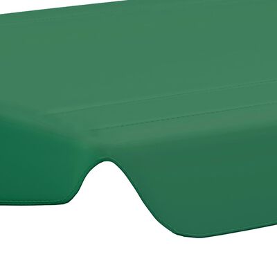 vidaXL Pakaitinis skliautas sodo sūpynėms, žalias, 188/168x145/110cm
