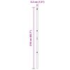 vidaXL Tvorelės stulpas Kita 26 pcs Žalia 3,2 x 3,2 x 210 cm Plienas