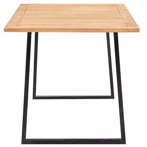 vidaXL Valgomojo komplektas, 7 dalių, pilkas, poliratanas ir akacija