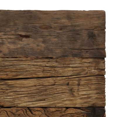 vidaXL Valgomojo stalas, perdirbta mediena ir plienas, 118x55x76cm