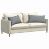 vidaXL Sofa Pagalvės 2 pcs &Scaron;viesiai pilka 80 x 40 cm audinys