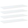 vidaXL Knygų lentynos plok&scaron;tės, 4vnt., baltos, 60x20x1,5cm, MDP