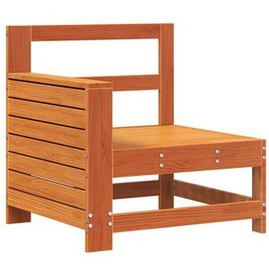 vidaXL Sodo sofos dalis, va&scaron;ko ruda, 69x62x70,5cm, pu&scaron;is, su porankiu