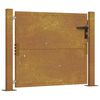 vidaXL Sodo vartai, 100x75 cm, Corten plienas
