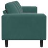 vidaXL Svetainės sofa Tamsiai žalia 250 x 77 x 76 cm