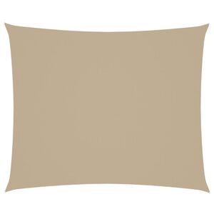 vidaXL Burė nuo saulės, smėlio, 4x6m, oksfordo audinys, stačiakampė