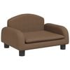 vidaXL Vaiki&scaron;ka sofa, rudos spalvos, 50x40x30cm, audinys