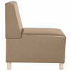 vidaXL Modulinis sofa vienetas be rankų 3 pcs Kapučino 55 x 74 x 82 cm