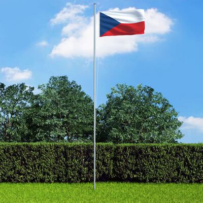 vidaXL Čekijos vėliava, 90x150cm