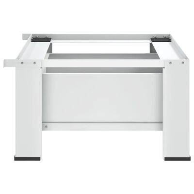 vidaXL Skalbimo mašinos pagrindas su stalčiumi, baltos spalvos