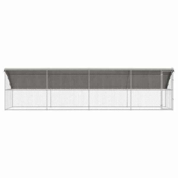 vidaXL &Scaron;unų narvas 4 pcs Sidabro 8 x 2 x 2 m Galvanizuotas plienas