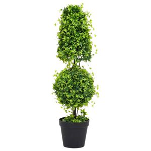 vidaXL Dirbtinis buksmedis vazone, žalios spalvos, 100cm