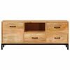 vidaXL Televizorių stovai Ruda 110 x 30 x 46 cm Kietas mango medis