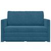 vidaXL Sofa lova 110cm Mėlyna Aksomas